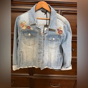 DRIFTWOOD Light Blue Denim Jacket with embroidering